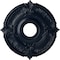 Ekena Millwork Attica Ceiling Medallion (Fits Canopies up to 5"), Hand-Painted Midnight Dream, 18"OD x 4"ID x 5/8"P CM18ATMDF - alternate 1